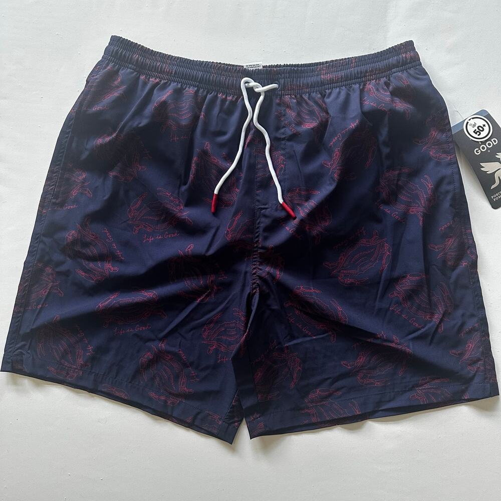 LARGE Life is Good UPF 50+Swim Trunks NEW WITH TAGS